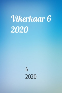 Vikerkaar 6 2020