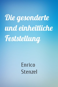 Die gesonderte und einheitliche Feststellung