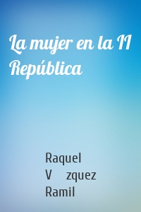 La mujer en la II República