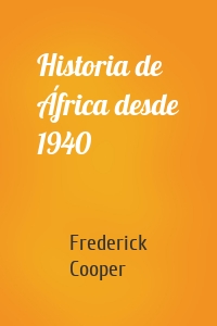 Historia de África desde 1940