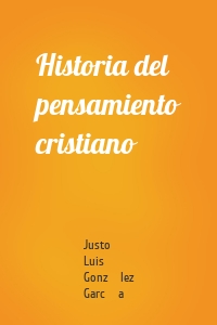 Historia del pensamiento cristiano