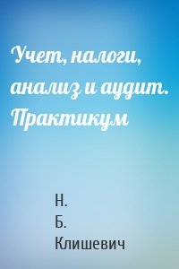 Учет, налоги, анализ и аудит. Практикум