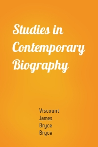 Studies in Contemporary Biography
