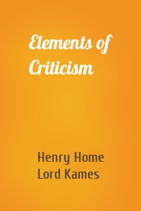 Elements of Criticism