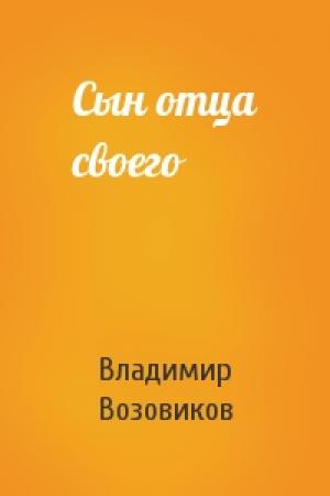 Обложка книги «Сын отца своего» — Владимир Возовиков