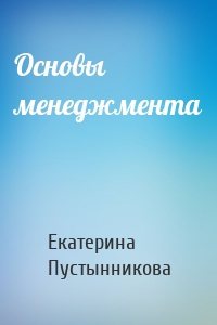 Основы менеджмента