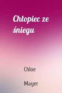 Chłopiec ze śniegu