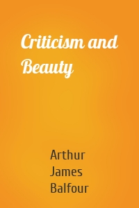 Criticism and Beauty