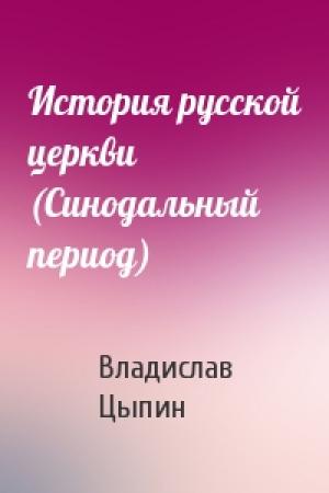 Обложка книги «История русской церкви (Синодальный период)» — Владислав Александрович Цыпин