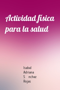 Actividad física para la salud