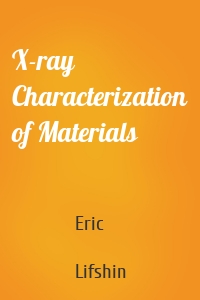 X-ray Characterization of Materials