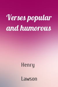 Verses popular and humorous