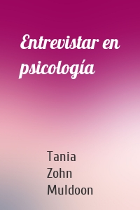 Entrevistar en psicología