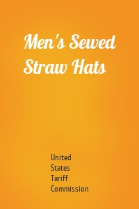 Men's Sewed Straw Hats