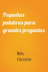 Pequeñas palabras para grandes preguntas