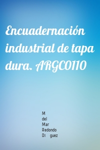 Encuadernación industrial de tapa dura. ARGC0110
