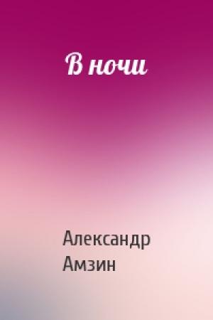 Обложка книги «В ночи» — Александр Амзин
