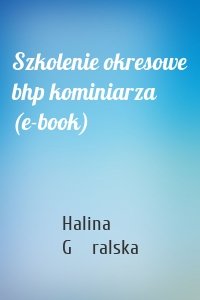 Szkolenie okresowe bhp kominiarza (e-book)
