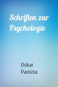 Schriften zur Psychologie