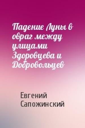 Обложка книги «Падение Луны в овраг между улицами Здоровцева и Добровольцев» — Евгений Сапожинский