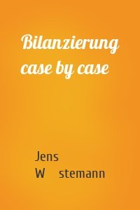 Bilanzierung case by case