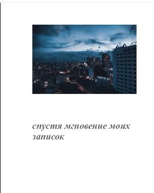 Обложка книги «Спустя мгновение моих записок» — Анастасия Митрика