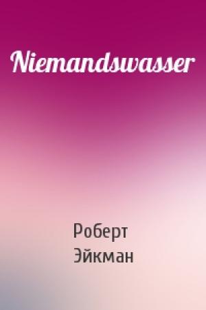 Обложка книги «Niemandswasser» — Роберт Эйкман