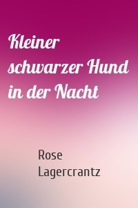 Kleiner schwarzer Hund in der Nacht