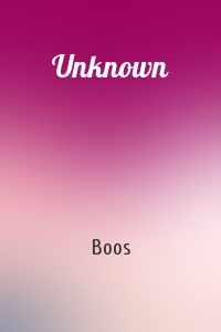 Boos - Unknown