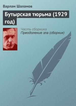 Обложка книги «Бутырская тюрьма (1929 год)» — Варлам Шаламов
