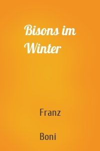 Bisons im Winter