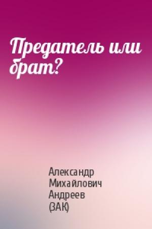 Обложка книги «Предатель или брат?» — Александр Михайлович Андреев (ЗАК)