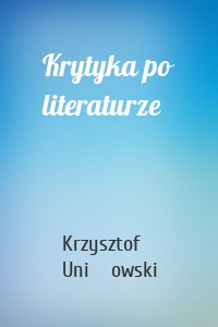 Krytyka po literaturze