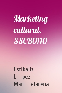 Marketing cultural. SSCB0110