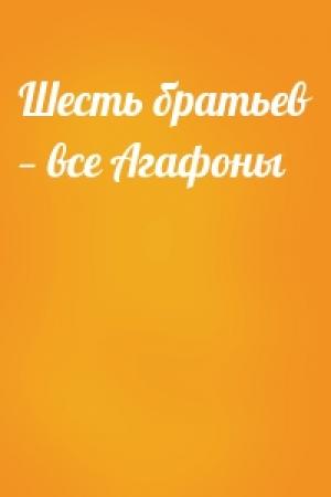 Обложка книги «Шесть братьев — все Агафоны»