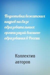 Подготовка вожатских кадров на базе образовательных организаций высшего образования в России