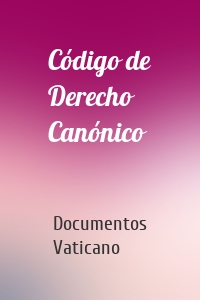 Código de Derecho Canónico