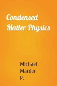 Condensed Matter Physics