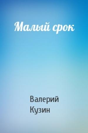 Обложка книги «Малый срок» — Валерий Кузин