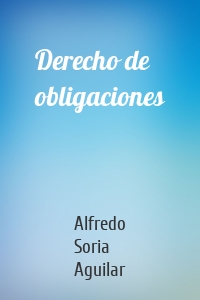 Derecho de obligaciones