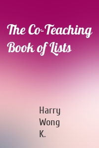 The Co-Teaching Book of Lists