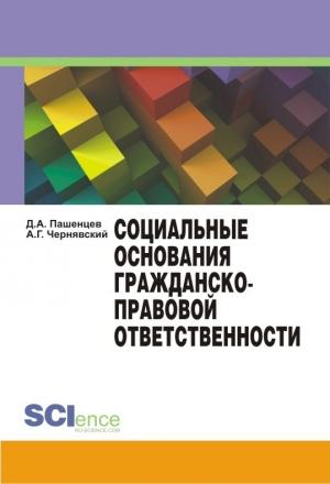 Обложка книги «Социальные основания гражданско-правовой ответственности» — Александр Чернявский, Дмитрий Пашенцев
