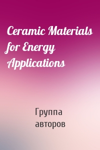 Ceramic Materials for Energy Applications