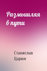 Размышляя в пути