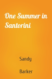 One Summer in Santorini