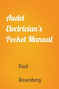 Audel Electrician's Pocket Manual