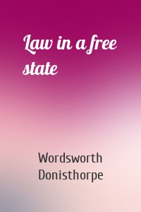 Law in a free state