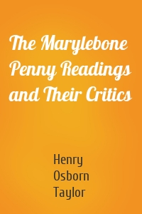 The Marylebone Penny Readings and Their Critics