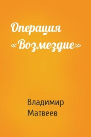 Обложка книги «Операция «Возмездие»» — Владимир Матвеев