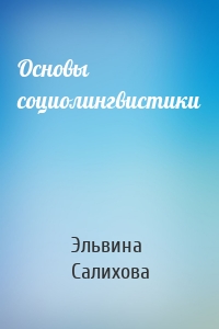 Основы социолингвистики